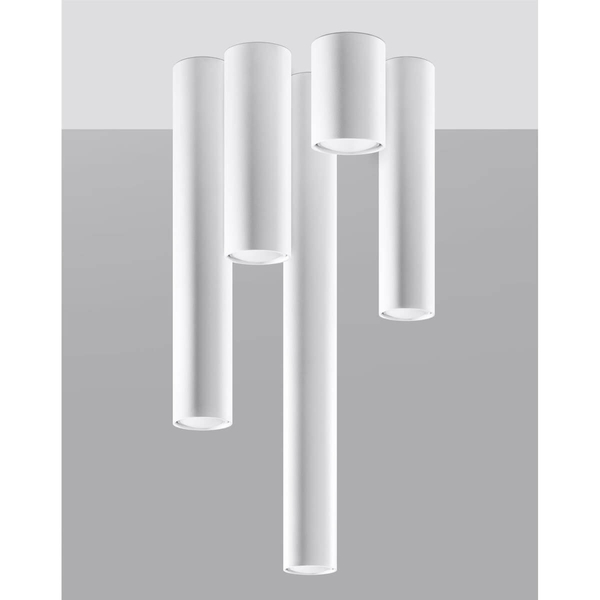 Metalowa lampa sufitowa SL.0996 salonowy dwonlight biały