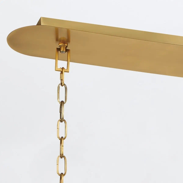 Szklana lampa wisząca Nottingham QN-NOTTINGHAM-6LP-AB złoty przezroczysty