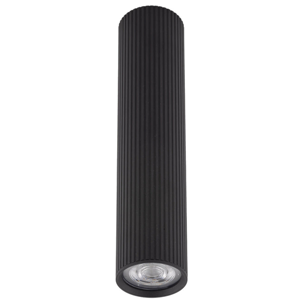 Nasufitowa lampa do jadalni Tune 10026 podłużna tubka czarna