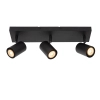 Lampa sufitowa regulowana AMIGO 53910/03/30 z reflektorkami czarny