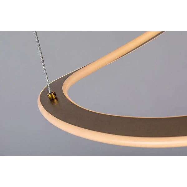 Ringowa wisząca lampa Kallira 72281 LED 40W 3000K do salonu złoty