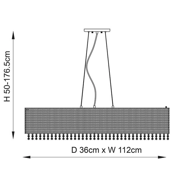 Kryształowa lampa wisząca Galina 81979 glamour chrom przezroczysty