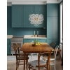 Molekułowa wisząca lampa Gross 4200440-6509 bubbles przezroczysta złota