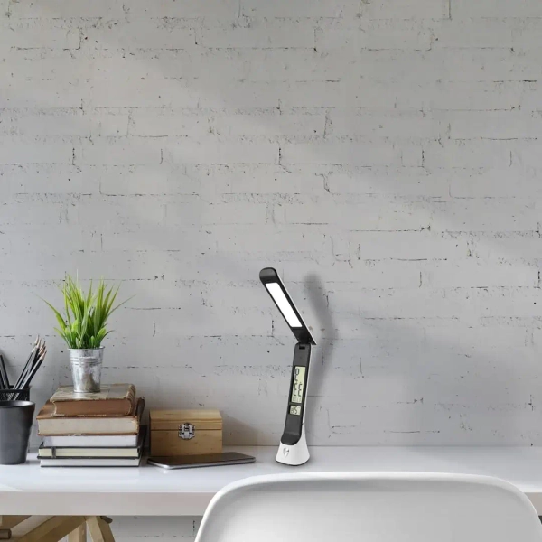 Biurkowa lampa ściemnialna TORI ML6107 LED 5W 3000-6000K biała czarna