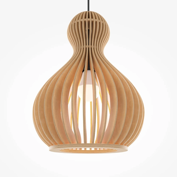 Lampa wisząca Roots MOD192PL-01W1 ekologiczna do kuchni czarna beżowa