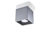 Downlight LAMPA sufitowa SL.0024 metalowa OPRAWA kostka cube szara