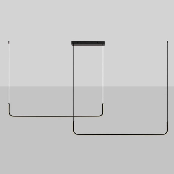 Salonowa lampa wisząca PIURA LE44816 LED 42W 3200K zwis czarna