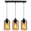 Wisząca lampa na listwie Bistro 33-00545 Candellux szklane tuby czarne