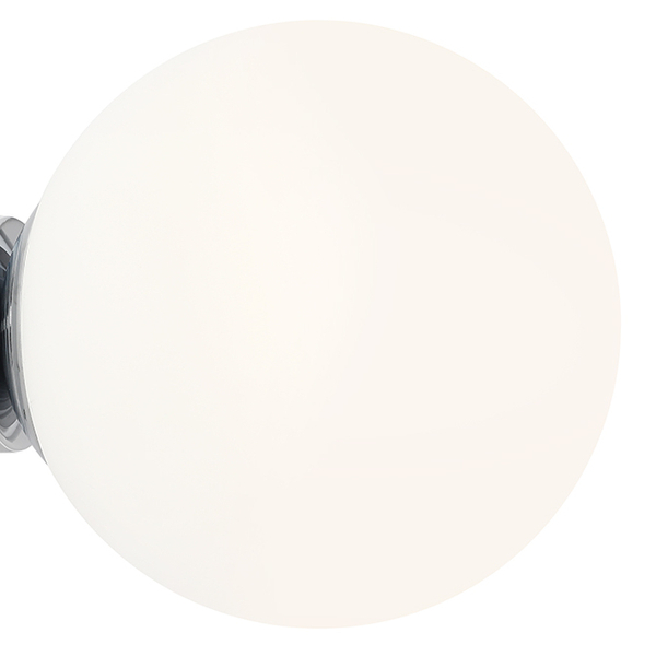 Okrągła lampa ścienna Ball 1076C4_M Aldex szklana do salonu chrom