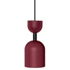 Lampa wisząca do jadalni Supuru SUA124P0 nad wyspę bordowa czarna