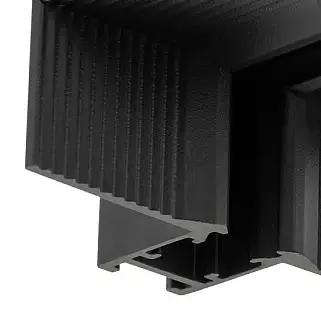 Łącznik narożny podtynkowy do szyn 1-obwodowych 11733 czarny