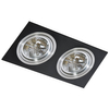 Kierunkowa lampa wpust Siro AZ0772 do jadalni czarna aluminium
