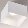 Natynkowa LAMPA sufitowa KONAN 7082 Shilo kwadratowa OPRAWA metalowa downlight kostka cube biała