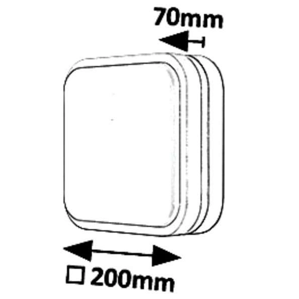 Tarasowa lampa sufitowa Hamburg 8849 Rabalux LED 10W 4000K IP44 antracyt