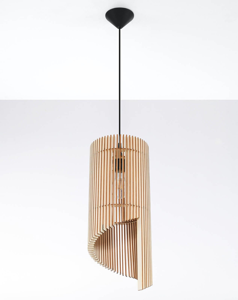 LAMPA wisząca ALEXIA SL.0640 drewniana OPRAWA ekologiczny zwis drewno