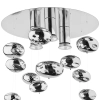 Sufitowa lampa do sypialni SALVA 5424 bubbles metalowa chrom