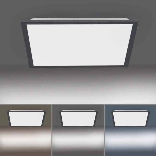 Plafon sterowany pilotem FLAT czarny 14755-18 1xLED 23,5W 2700-5000K z regulacją barwy