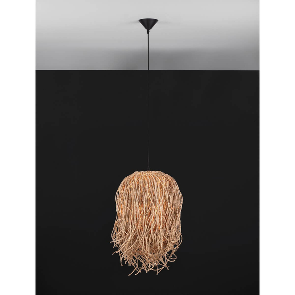 Zwisająca lampa nad stół JACINTO LE44522 do jadalni boho naturalna