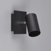 Nowoczesna lampa ścienna MARLEY 802400132 czarna tuba 1xGU10 IP20