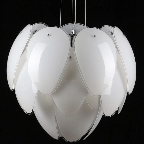 Nowoczesna lampa wisząca Antires szklane płatki do salonu