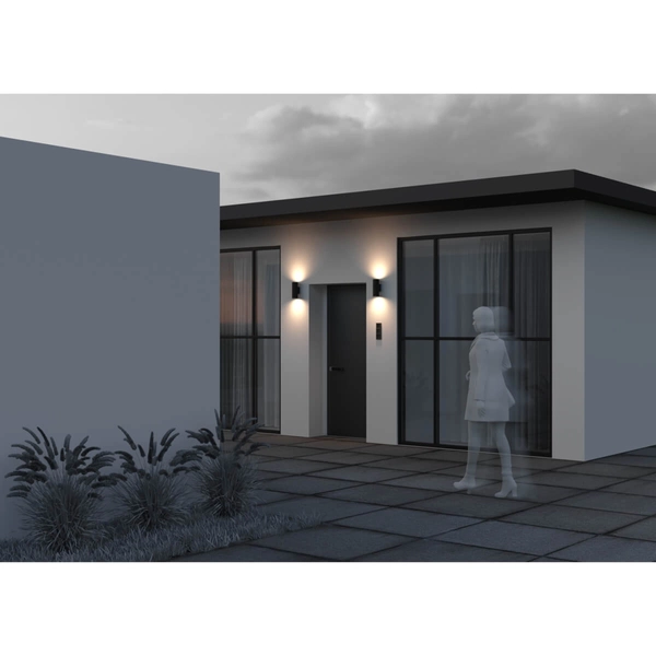 Elewacyjny kinkiet Shim O303WL-L24GF3K Maytoni LED 24W 3000K IP65 grafitowy