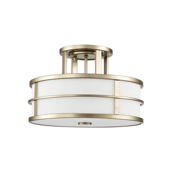 Sufitowa lampa okrągła Fusion FE-FUSION-SF-PNBR Feiss okrąg szkło mosiądz