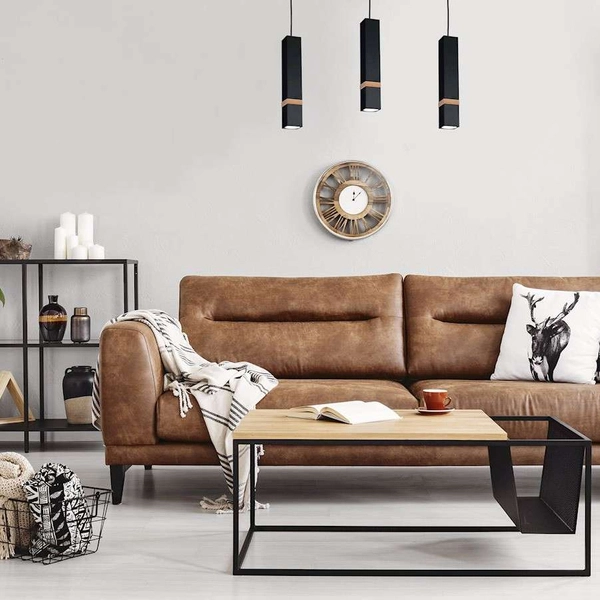 LAMPA wisząca VIDAR MLP5404 Milagro skandynawska OPRAWA metalowy ZWIS prostokątny na listwie czarny