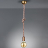 Marynistyczna LAMPA wisząca ROPE 310100104 Trio metalowa OPRAWA zwis lina patyna beżowa