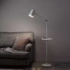 Stojąca LAMPA podłogowa LINEAR 107308 Markslojd salonowa OPRAWA z metlową półką biała
