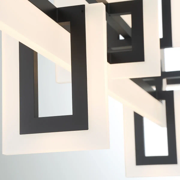 Metalowa lampa wisząca Inizio QN-INIZIO-LP-M-BK LED 86W 3000K czarny