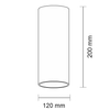 Tuba LAMPA plafon ARAO 7079 Shilo natynkowy downlight sufitowy biały