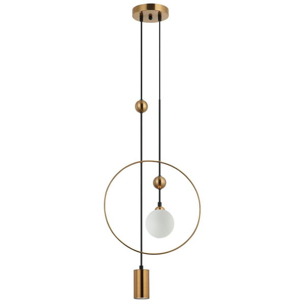 Wisząca lampa Trosti PND-428892-BRO Italux do kuchni mosiądz