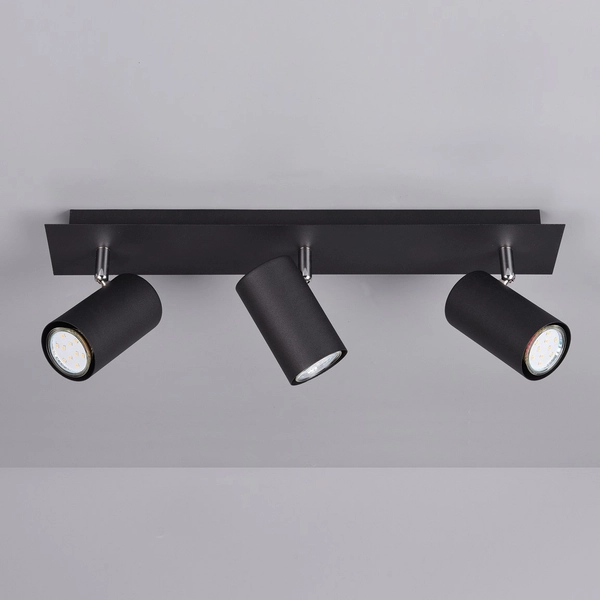 Regulowana lampa sufitowa Marley 802400332 czarne tuby salonowe