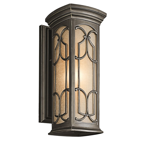 Lampa zewnętrzna na elewację KL-FRANCEASI-M Kichler metal brązowa