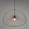 Wisząca lampa Chapeau R31451032 RL Light kapelusz metalowy czarny