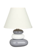 Ceramiczna lampa stojąca Salem 4948 kamienie białe szare