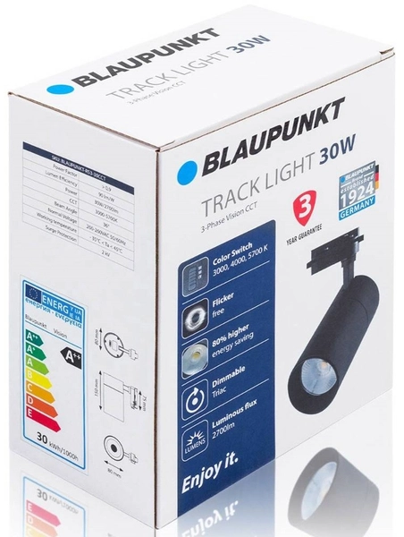 Reflektor LED z przełącznikiem Blaupunkt RS3-30CCT 30W czarny