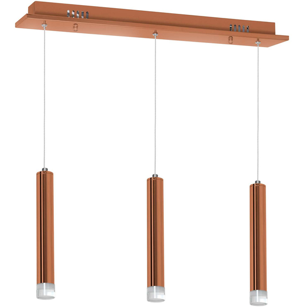 LAMPA wisząca COPPER ML985 Milagro metalowa OPRAWA zwis LED 15W 4000K listwa sufitowa miedziany