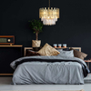 Glamour LAMPA wisząca ASPEN ML5999 Milagro okrągła OPRAWA metalowy ZWIS na łańcuchu złoty