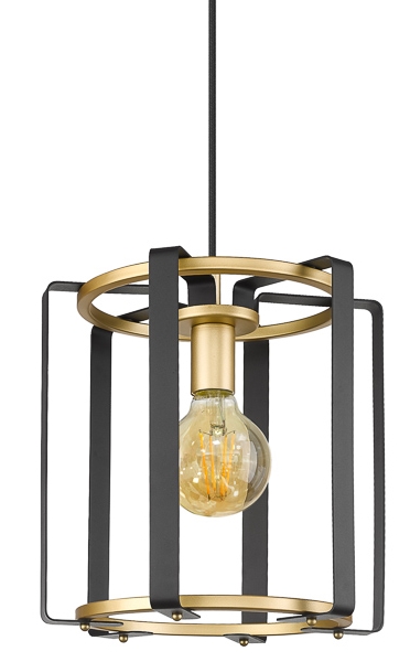 Lampa wisząca Primero PND-44003-1-BK-GD złota czarna