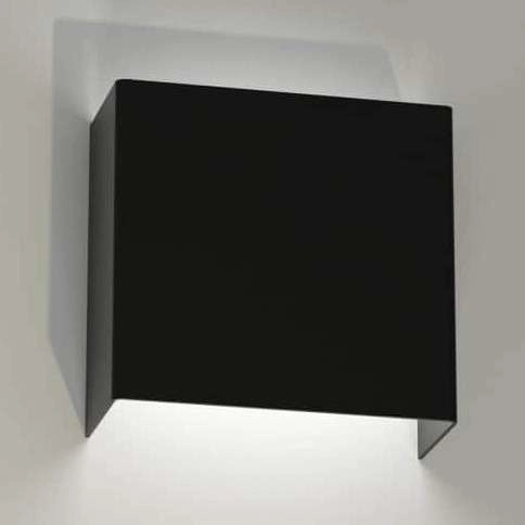 LAMPA ścienna KITAMI 4410 Shilo metalowa OPRAWA przyścienny kinkiet prostokątny czarny