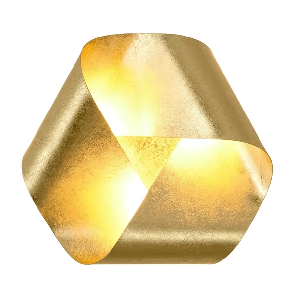 Kinkiet ścienny do sypialni Orchidia WL0120 LED 24W 3000K wstęga złoty