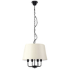 Salonowa lampa wisząca Pasteri 31-01368 Candellux abażurowa beż czarna