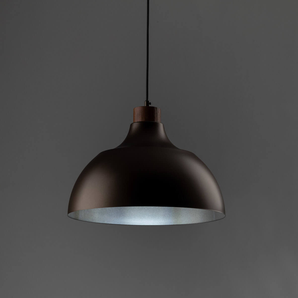 Zwisająca lampa nad wyspę Cap 6926 do gabinetu drewniana brązowa