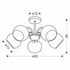Metalowa lampa sufitowa Nestor 35-34960 Candellux kule ball patyna biała