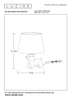 Lampa biurkowa Sir Winston 13533/81/10 Lucide pies dog buldog złoty czarny