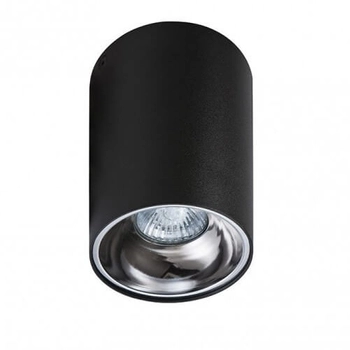 Natynkowa tubka z odbłyśnikiem REMO AZ0818 + AZ0821 Azzardo czarny srebrny