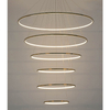 Wisząca lampa z pilotem Ring Slim MSE1501100164 Moosee LED 130W 3000K ringi złote