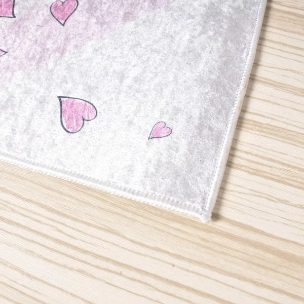 Tkaninowy dywan do pokoju dziecięcego Baletnica 322739 różowy