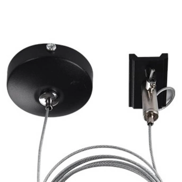 Liniowe zawiesie Track AZ4797 zwis do 3-fazowego systemu szynowego czarny